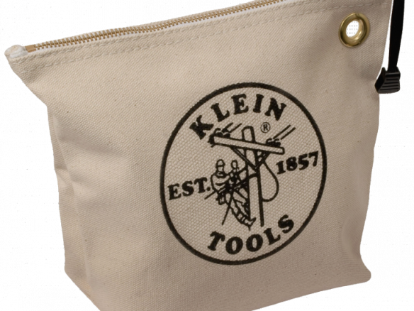 Klein Tools 5539NAT Canvas Zipper Bag