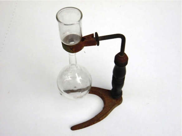 Antique Lab Stand with Flask