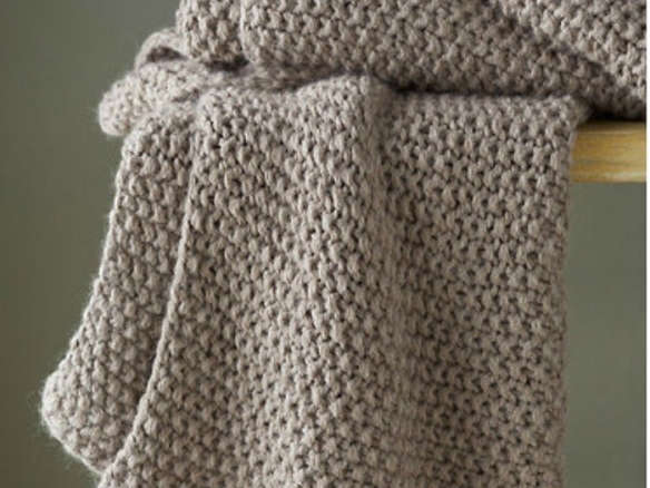 Eileen Fisher Baby Alpaca Knit Throw