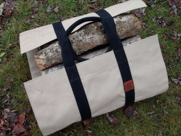 Canvas Firewood Tote