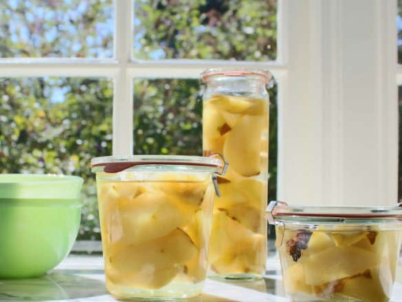 Oven Canning 101: Easy Cardamom  Flavored Pears