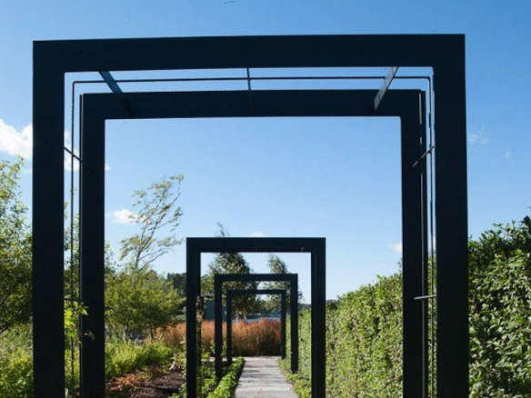 An Instant Garden Walkway, Courtesy of a Swedish Pergola