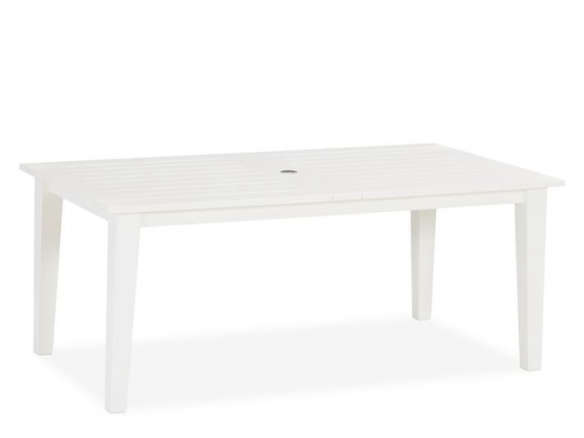 Hampstead Painted Rectangular Extending Dining Table – White