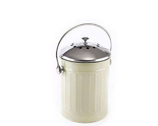 Deluxe Sage Green Compost Bucket Recycling Bin