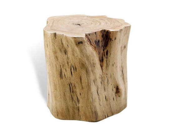 Buckley Forest Rustic Wood Stump Stool