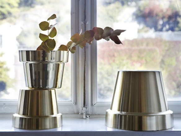 5 Favorites: Polished Metal Plant Pots