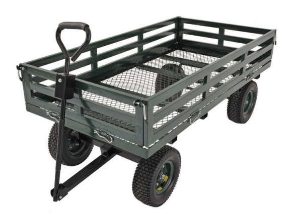 Sandusky Lee CW6031 Green Heavy Duty Steel Crate Wagon