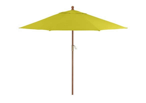 9 in. Round Sunbrella Sulfur Patio Umbrella