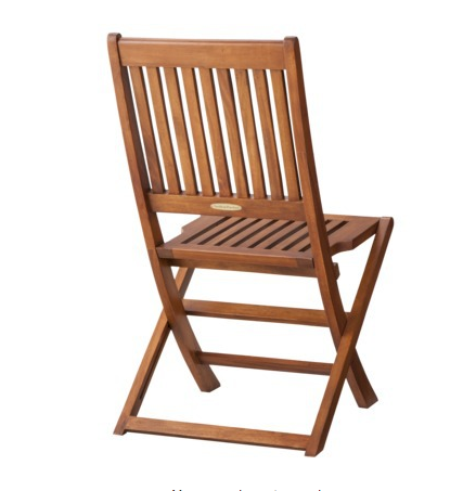 Hawken 2 Piece Wood Folding Patio Chair Set, Smith And Hawken Outdoor Furniture Teak