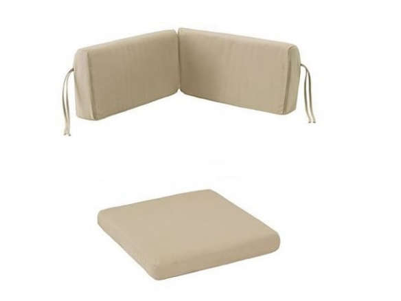 Wood-Slat Sectional Outdoor Cushions