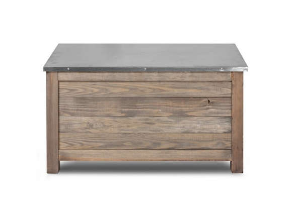 Metal Topped Outdoor Storage Unit