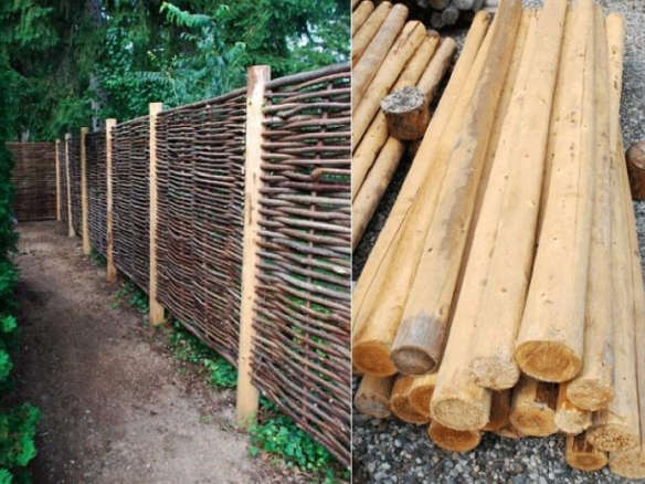 Hazelwood Hurdle Fence Panel