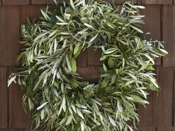 Live Olive Leaf & Myrtle Wreath