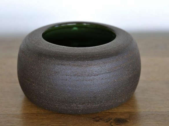 Dark Modern Ceramic Bowl Planter