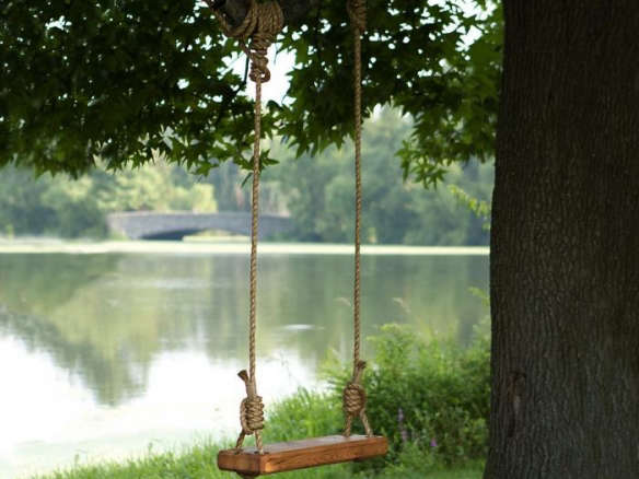 Reclaimed Floor Joist Tree Swing