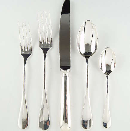 Chambly Silver Baguette 5-Piece Place Setting