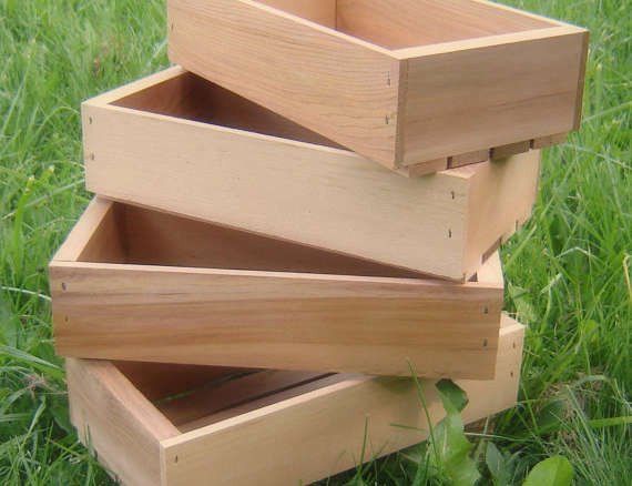 Rustic Wood Seed Starting Trays