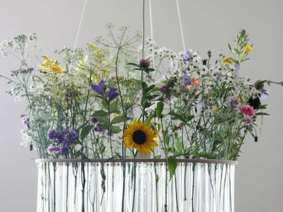 A Garden in the Sky: Test Tube Chandeliers from Poland