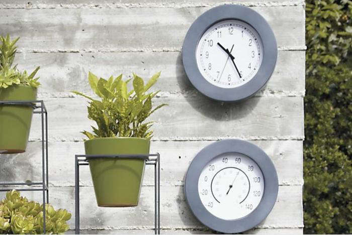 Garden Time Outdoor Clocks Gardenista, Patio Clocks And Thermometers
