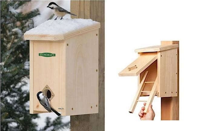 Colourful Wooden Wild Small Bird Nesting Box Warm Shelter Waterproof Roof 