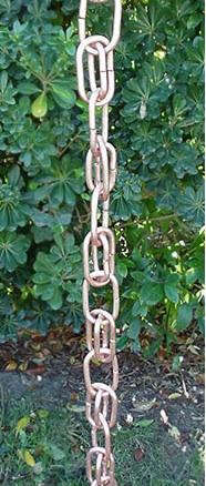 Extra Link Copper Rain Chain