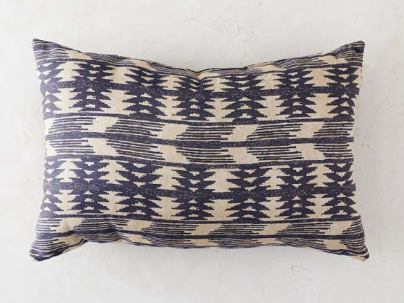 Indigo Stripe Patio Pillow