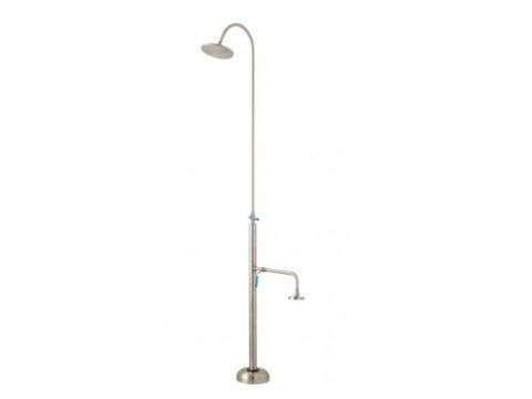 Marlin Stainless Steel Outdoor Shower With Foot Shower