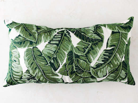 Palm Leaf Patio Pillow