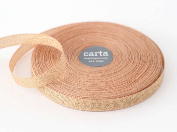 Studio Cartas Metallic Loose Weave Cotton Ribbon