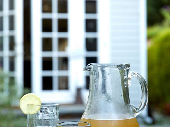 Rose Ann Hall Designs’s Clear Round Glass Pitcher