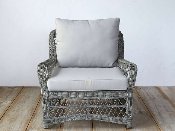 Curved All Weather Wicker Armchair