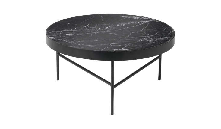 Marble Table Black Large, Black Stone Outdoor Coffee Table