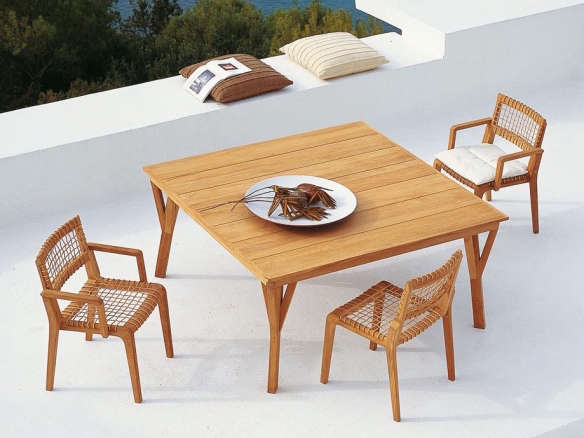Square table Synthesis cm 150 X 150 in Teak