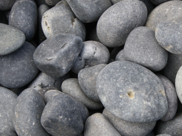 Small Black Mexican Beach Rocks