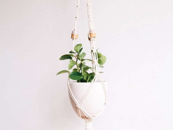 Martina Thornhill + Modern Macramé Ceramic Beaded Planter
