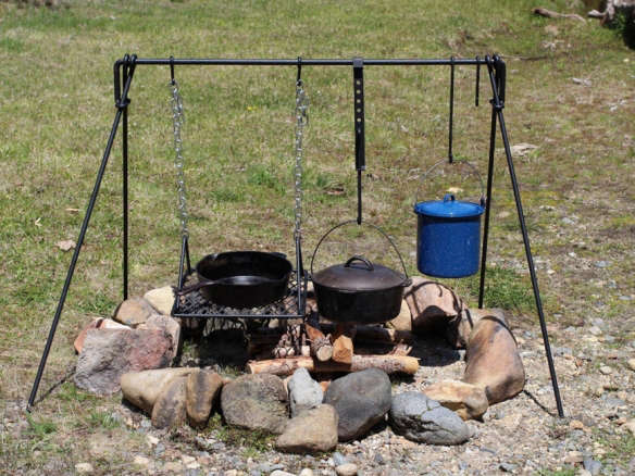 Folding Campfire Cooking Grill, Fire Pit Oven Cooking