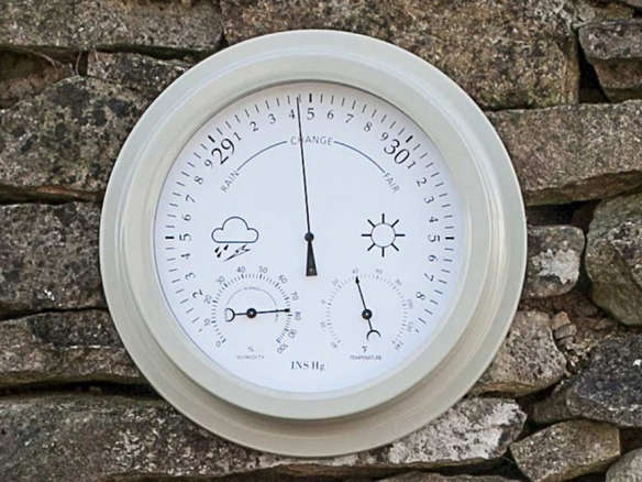 Faroe Barometer, Thermometer and Hygrometer in Clay
