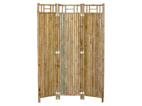 Three Panel Bamboo Screen (Set of 2)