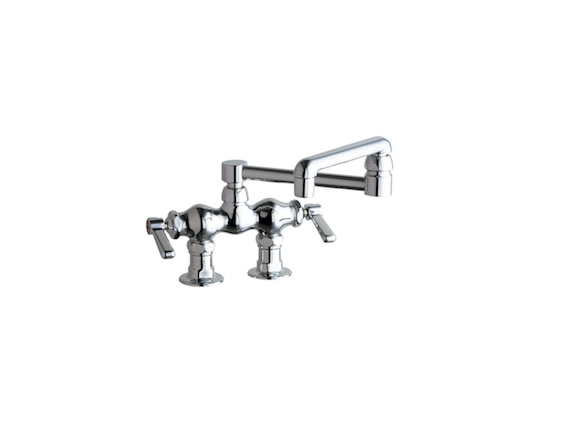 Chicago Faucets Universal Two-Handle Kitchen Faucet