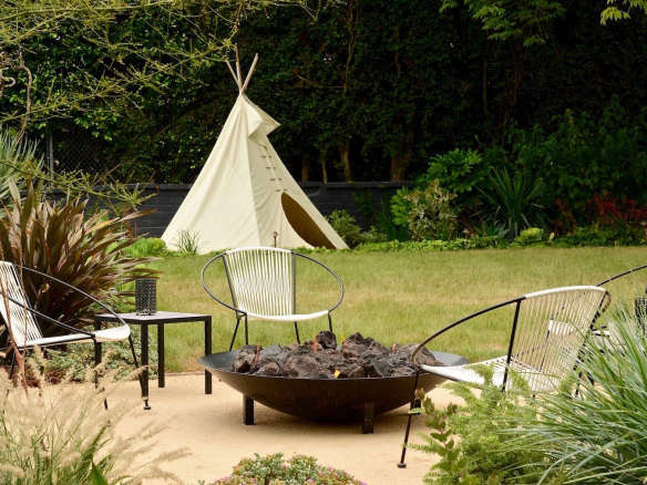 Landscape Design: 10 Tips for Adding a Fire Pit, from Judy Kameon