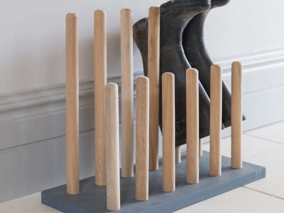 WELLY RACK SOLID WOODEN 5 PAIRS 