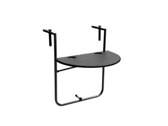 Ikayaa Adjustable Folding Balcony Deck Table