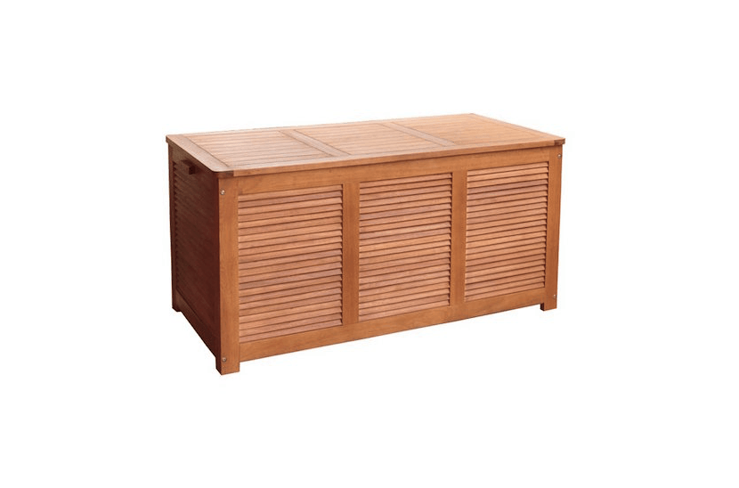 Outdoor Wood Deck Box, Outdoor Storage Bench Cupboard