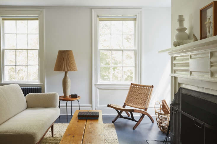 New England Practical: The Case for Painted Wood Floors in the Summer Cottage. Photograph by Jonathan Hökklo for Remodelista, styling by Alexa Hotz.