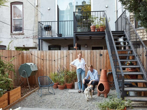 Sustainable Solutions: A Modern Garden for a Historic Townhouse in Brooklyn