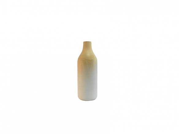 White Ombre Vase Cylinder – Mango Wood
