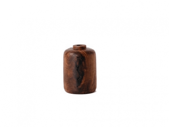 Straight Walnut Bud Vase