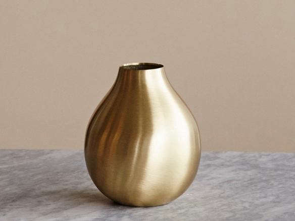 Brass Drop Vase