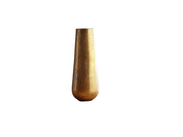 Element Antique Brass Metal Vase