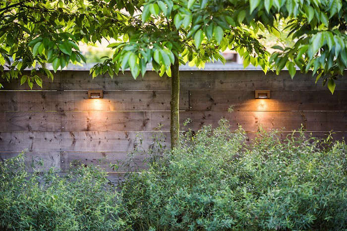 Outdoor lights should warm-hued and point downward. Photograph via Royal Botania, from Hardscaping \10\1: Outdoor Wall Lights.